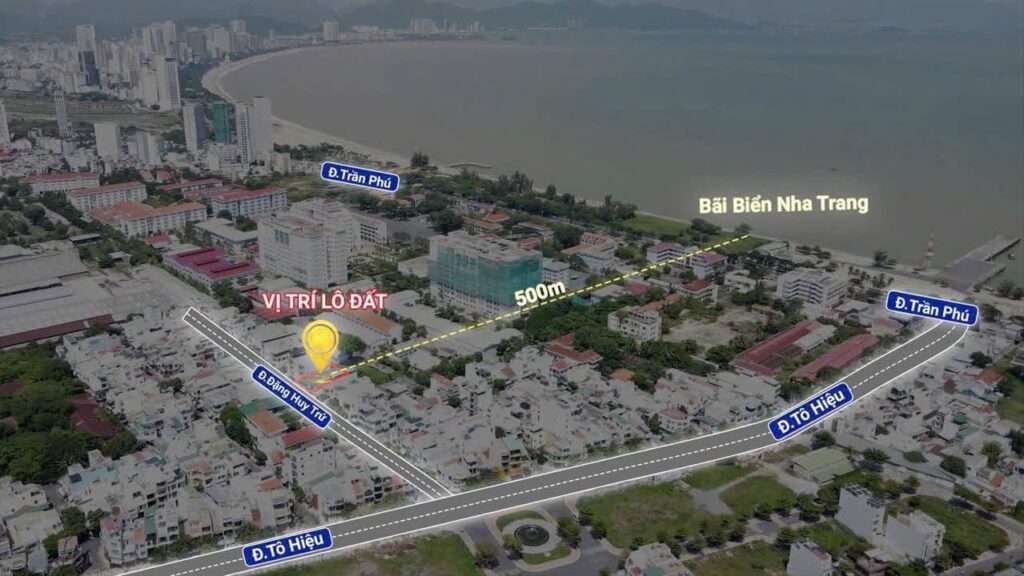 Bán đất hai mặt tiền đường Đặng Huy Trứ cách biển chỉ vài phút, phù hợp xây căn hộ 7 tầng view biển